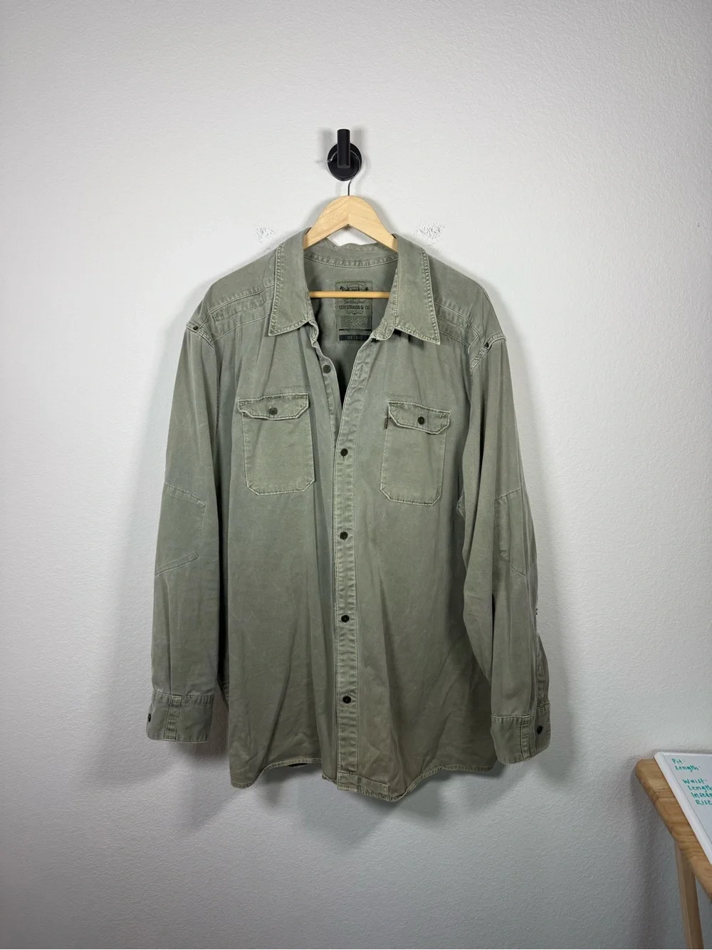 Levi’s Green Cotton Oversized Utility Shacket Button Down Men’s XXXL - Picture 2 of 10